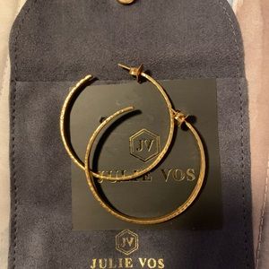 Julie Vos large crescent hoop earrings